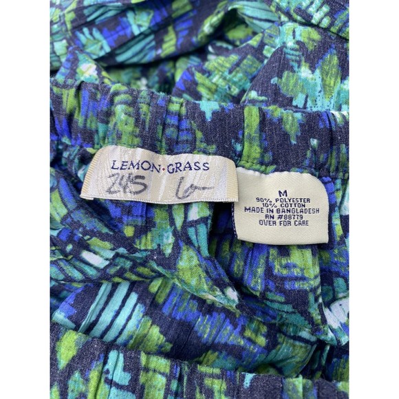 *LEMON GRASS SKIRT SIZE M, Woman’s GREEN BLUE TEAL LIGHTWEIGHT NWT - Picture 10 of 11